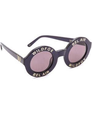 Wildfox Bel Air Sunglasses - Navy Blue/Grey Sun