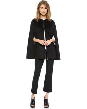 JOSEPH Capon Cape Coat Black