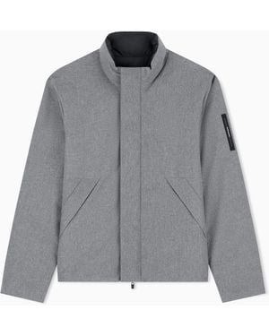 EA7 Bomber Jacket Reversible Regular Fit With Padding - Grey