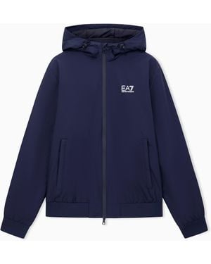 EA7 Core Identity Hooded Bomber - Blue