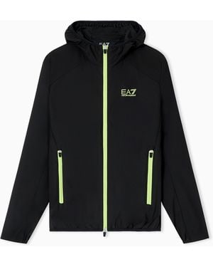EA7 Dynamic Athlete Hooded Jacket - Black