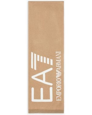 EA7 Visibility Scarf With Oversized Logo - White
