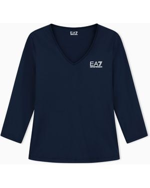 EA7 Tennis Pro Long-Sleeved T-Shirt - Blue
