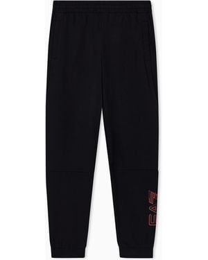 EA7 Visibility Boy Cotton Jogger Pants - Black