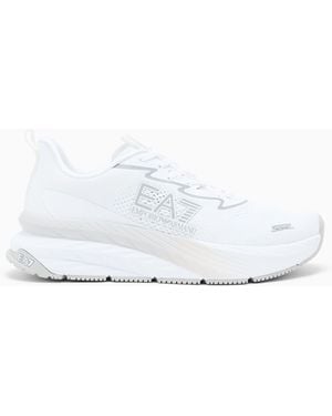 EA7 Sneaker Crusher Sonic Aus Netzgewebe Mit Dämpfung - Weiß