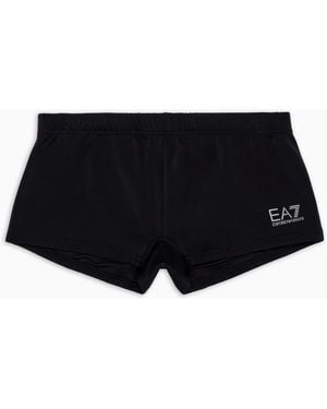 EA7 Costume Bagno Slip Con Coulisse - Nero