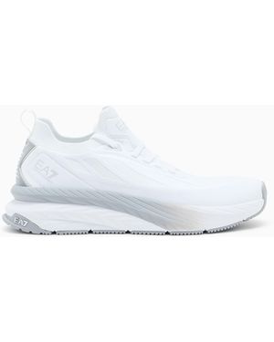 EA7 Crusher Sonic Sneaker Strick Aus Mesh Crusher Sonic Knit - Weiß