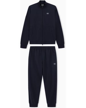EA7 Cotton Visibility Tracksuit - Blue
