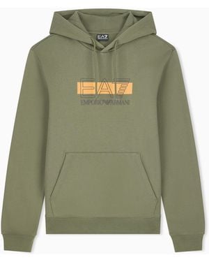 EA7 Regular Fit Hoodie Visibility - Green