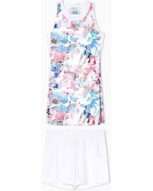 EA7 Tennis Pro Dress - White