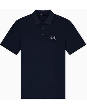 EA7 Golf Pro Short-Sleeved Polo Shirt - Blue