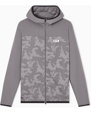 EA7 Dynamic Athlete Hooded Sweatshirt - Grey