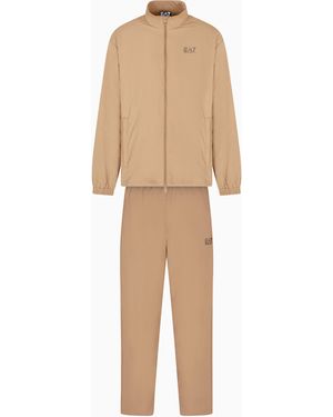 EA7 Core Identity Nylon Tracksuit - Natural