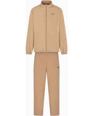 EA7 Core Identity Nylon Tracksuit - Natural