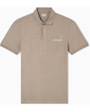 EA7 Visibility Cotton Jersey T-Shirt - Grey