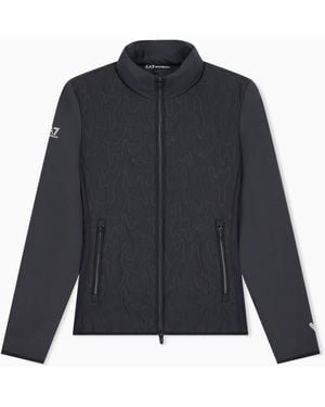 EA7 Blouson Jacket Golf Pro Regular Fit With Light Padding - Blue