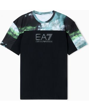 EA7 Dynamic Athlete Printed T-Shirt - Black