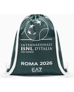 EA7 Internazionali Bnl D'Italia Sacca Con Logo - Verde