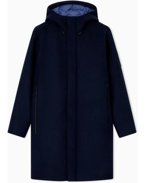EA7 Parka Con Cappuccio - Blu