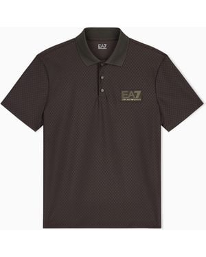 EA7 Polo Premium Label Vestibilità Regolare - Nero