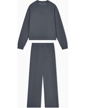 EA7 Stretch Modal Blend Tracksuit - Blue
