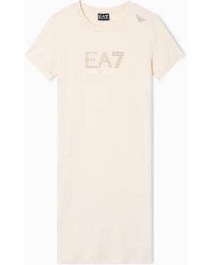 EA7 Short-Sleeve Dress Evolution - Natural