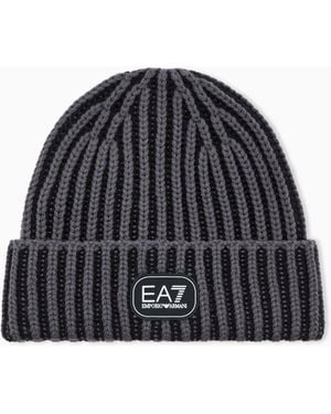 EA7 Beanie Hat - Blue
