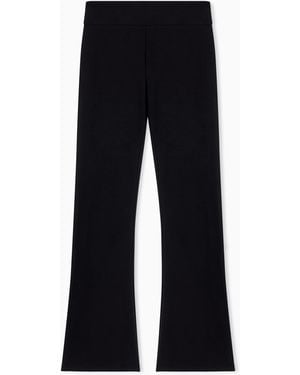 EA7 Stretch Leggings With High Waist And Bootcut Fit Core Lady - Black