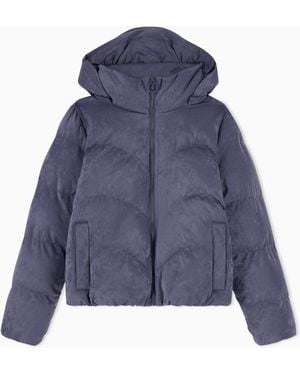 EA7 Caban Coat Precious Regular Fit With Extra Padding - Blue