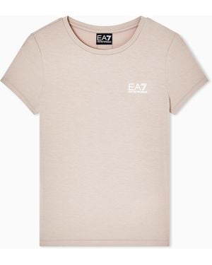 EA7 Asv Natural Ventus7 Technical Fabric T-Shirt