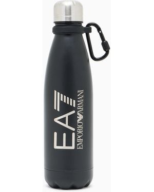 EA7 Dynamic Athlete Thermoflasche Aus Metall Mit Karabiner Train - Weiß