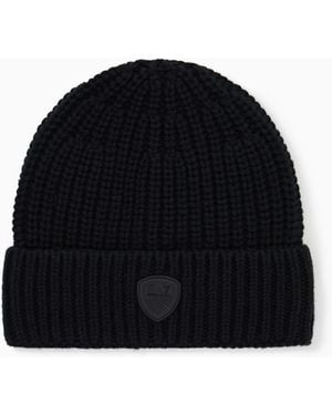 EA7 Beanie Hat - Black