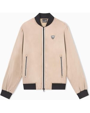 EA7 Premium Shield Technical-Fabric Jacket - Natural