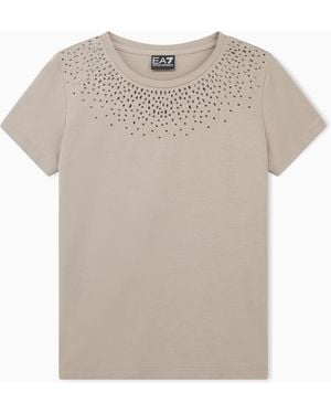 EA7 Slim-Fit T-Shirt Precious - Natural