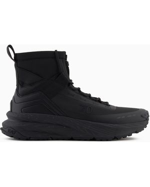 EA7 Crusher Sonic Tortoise 7.0 High-Top Trainers - Black