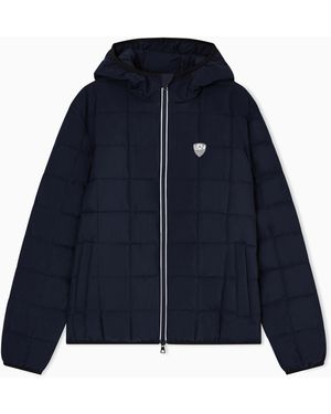 EA7 Premium Shield Hooded Jacket - Blue