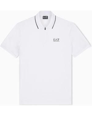 EA7 Regular Fit Polo Shirt Natural Ventus 7 - White