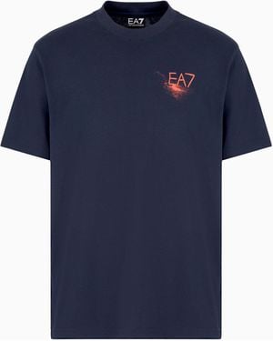 EA7 T-Shirt Con Stampa Graphic Series - Blu