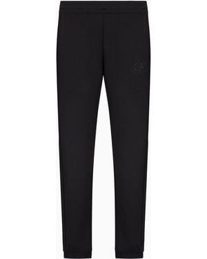 EA7 Label Stretch Technical Twill Pants - Blue
