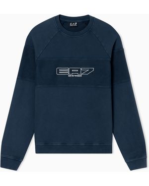 EA7 Felpa Logo Series - Blu