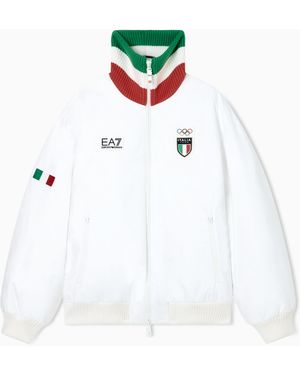 EA7 Italia Team Podium Jacket With Ardor7 Padding - White
