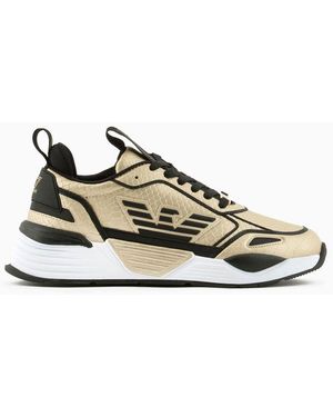 EA7 Ace Runner Python Sneakers - Metallic
