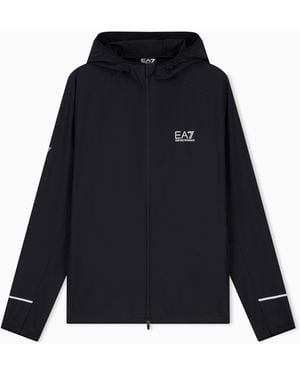 EA7 Felpa Con Cappuccio Ventus7 - Blu