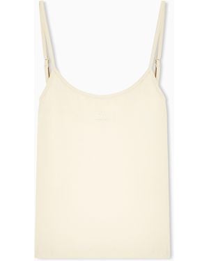 EA7 Performance Stretch Jersey Top - Natural