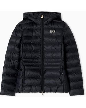 EA7 Core Lady Nylon Padded Jacket - Black