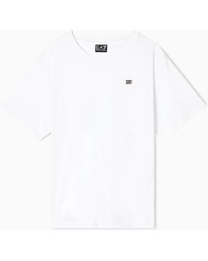 EA7 Core Lady Stretch-Jersey T-Shirt - White