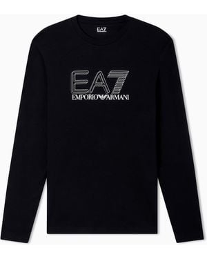 EA7 Visibility Long-Sleeved T-Shirt - Black