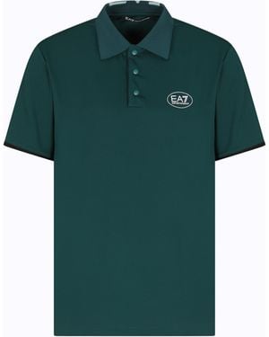 EA7 Polo Golf Pro A Maniche Corte - Verde
