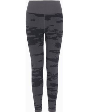 EA7 Urban Escape Stretch Technical Fabric Leggings - Grey