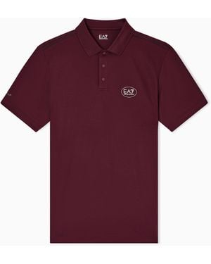 EA7 Tennis Pro Polo Shirt - Purple